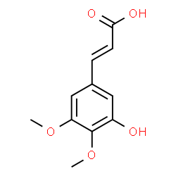 3-(3-hydroxy-4,5-dimethoxy-phenyl)-acrylic acid Structure