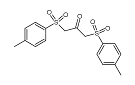 1,3-bis-(toluene-4-sulfonyl)-acetone Structure