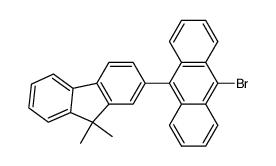 9-bromo-10-(9,9-dimethyl-9H-fluoren-2-yl)anthracene结构式