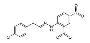 4-chlorophenylacetaldehyde 2,4-dinitrophenylhydrazone Structure