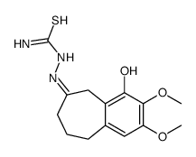 [(Z)-(4-hydroxy-2,3-dimethoxy-5,7,8,9-tetrahydrobenzo[7]annulen-6-ylidene)amino]thiourea结构式