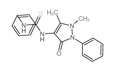 Urea, 3-(4-antipyrinyl)-1-phenyl-2-thio- structure