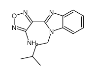 4-[1-(3-methylbutyl)benzimidazol-2-yl]-1,2,5-oxadiazol-3-amine结构式