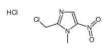 1H-IMidazole, 2-(chloromethyl)-1-Methyl-5-nitro-, hydrochloride (1:1)结构式