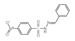 N-(benzylideneamino)-4-nitro-benzenesulfonamide structure