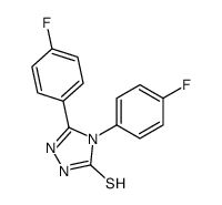 4,5-BIS(4-FLUOROPHENYL)-4H-1,2,4-TRIAZOLE-3-THIOL structure