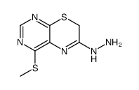 (4-methylsulfanyl-7H-pyrimido[4,5-b][1,4]thiazin-6-yl)hydrazine Structure