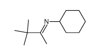 (E)-N-cyclohexyl-3,3-dimethylbutan-2-imine结构式