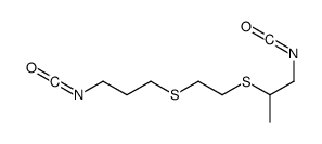 1-isocyanato-2-[2-(3-isocyanatopropylsulfanyl)ethylsulfanyl]propane结构式