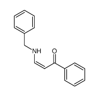 (Z)-3-(benzylamino)-1-phenylprop-2-en-1-one Structure