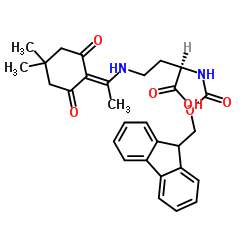 Fmoc-d-dab(dde)-oh Structure