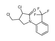 3-chloro-4-(chloromethyl)-1-[2-(trifluoromethyl)phenyl]pyrrolidin-2-one Structure