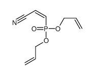 3-bis(prop-2-enoxy)phosphorylprop-2-enenitrile Structure