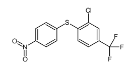 2-chloro-1-(4-nitrophenyl)sulfanyl-4-(trifluoromethyl)benzene Structure