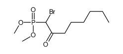 1-bromo-1-dimethoxyphosphoryloctan-2-one结构式