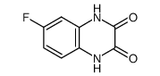 6-氟-1,4-二氢-2,3-喹喔啉二酮结构式