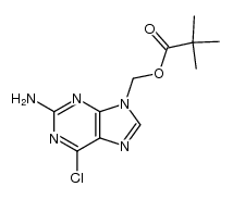 2-amino-6-chloropurin-9-yl-methyl 2,2-dimethylpropionate Structure