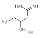 Carbamimidothioic acid,1-methylpropyl ester, monohydrobromide (9CI) structure