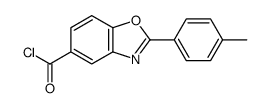 2-(4-methylphenyl)-1,3-benzoxazole-5-carbonyl chloride结构式