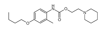 2-piperidin-1-ylethyl N-(4-butoxy-2-methylphenyl)carbamate结构式