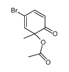 Acetic acid 3-bromo-1-methyl-6-oxo-2,4-cyclohexadienyl ester结构式