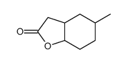 5-methyl-3a,4,5,6,7,7a-hexahydro-3H-1-benzofuran-2-one Structure