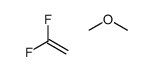 1,1-difluoroethene,methoxymethane Structure