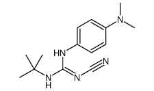 2-tert-butyl-1-cyano-3-[4-(dimethylamino)phenyl]guanidine结构式