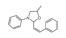 5-methyl-3-phenyl-2-(2-phenylethenyl)-1,3-oxazolidine Structure