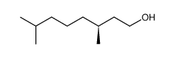 (S)-3,7-二甲基辛烷-1-醇结构式