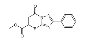 methyl 7-oxo-2-phenyl-7H-[1,2,4]triazolo[3,2-b][1,3]thiazine-5-carboxylate结构式