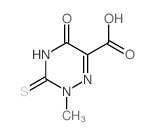 2-methyl-5-oxo-3-sulfanylidene-1,2,4-triazine-6-carboxylic acid结构式