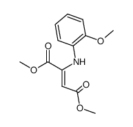 2-Butenedioic acid, 2-[(2-Methoxyphenyl)amino]-, 1,4-dimethyl ester structure