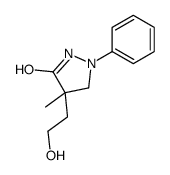 4-(2-hydroxyethyl)-4-methyl-1-phenylpyrazolidin-3-one Structure