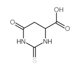 6-oxo-2-sulfanylidene-1,3-diazinane-4-carboxylic acid结构式