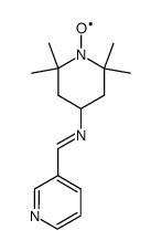 3-[(2,2,6,6-tetramethyl-4-piperidyl-1-oxy)iminomethyl]pyridine结构式