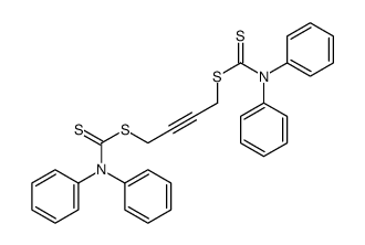 Bis[N,N-diphenyldithiocarbamic acid]2-butyne-1,4-diyl ester结构式