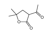 3-acetyl-5,5-dimethyloxolan-2-one Structure