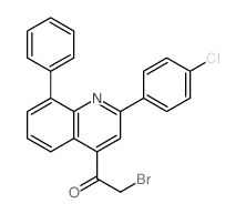 2-bromo-1-[2-(4-chlorophenyl)-8-phenyl-quinolin-4-yl]ethanone picture