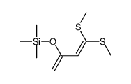 4,4-bis(methylsulfanyl)buta-1,3-dien-2-yloxy-trimethylsilane Structure