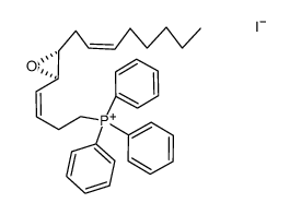 ((Z)-4-((2R,3R)-3-((Z)-oct-2-en-1-yl)oxiran-2-yl)but-3-en-1-yl)triphenylphosphonium iodide Structure