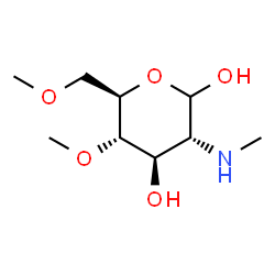 Glucopyranose, 2-deoxy-4,6-di-O-methyl-2-(methylamino)-, D- (8CI)结构式