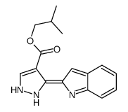 2-methylpropyl 3-indol-2-ylidene-1,2-dihydropyrazole-4-carboxylate Structure