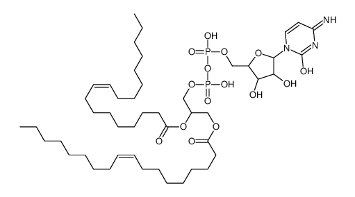 1 beta-arabinofuranosylcytosine 5'-diphosphate-1,2-diolein structure