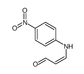 3-(4-nitroanilino)prop-2-enal Structure