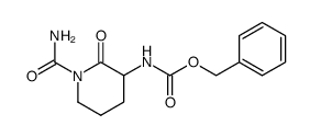 N1-carbamoyl-3-benzyloxycarbonylamidopiperidin-2-one Structure