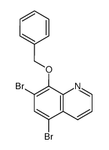 8-(苄氧基)-5,7-二溴喹啉结构式