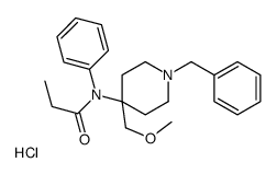 N-[1-benzyl-4-(methoxymethyl)piperidin-4-yl]-N-phenylpropanamide,hydrochloride结构式