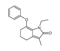 N-ethyl-3-methyl-7-phenoxy-1,3,4,6-tetrahydro-2H-indol-2-one Structure