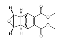 exo-3,4-epoxy-9,10-dimethoxycarbonyltricyclo[4.2.2.02,5]deca-7,9-diene结构式